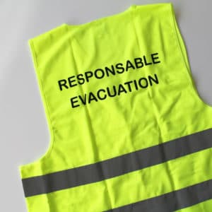 Gilet responsable évacuation