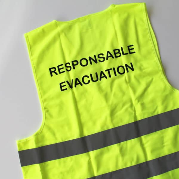 Gilet responsable évacuation